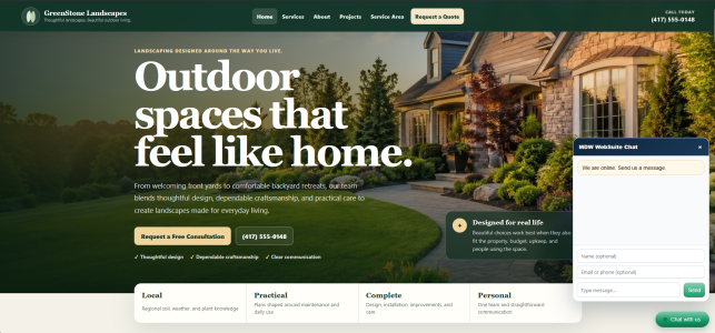 Green Stone Website Template